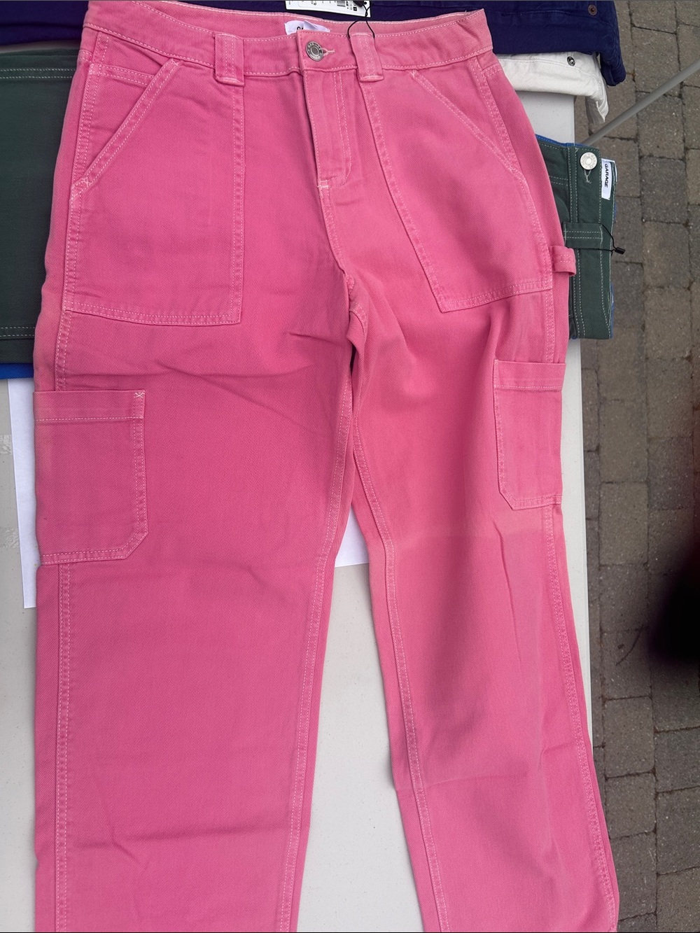 Garage Pink Wide Leg Jeans - Flare Style